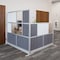 Luxor Workflow Modular Wall Room Divider System - Silver Frame - 70" x 48" Add-On Wall with Whiteboard MW-7048-XWCG - alternate 2